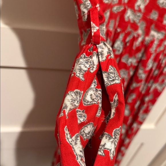 Bernie Dexter Red Kelly Dress with Kitten Print 2X - Picture 6 of 10